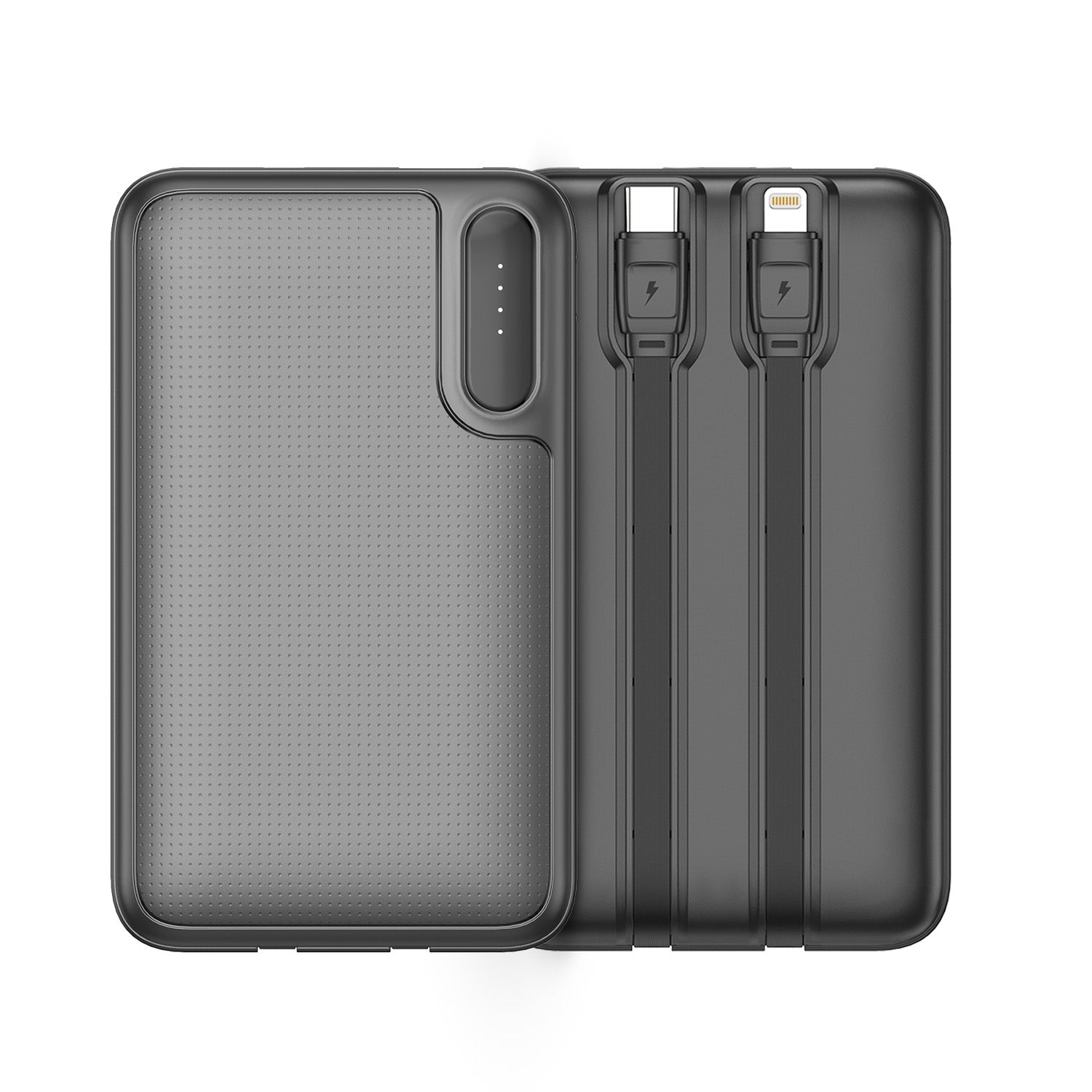 Mozu Chargex P220 10000mAh Power Bank With Built - in Type - C & 8 PIN Cables | 22.5W Fast Charging | Total Four Output | Flight - Approved 38.5 Wh | Smart Heat Protection | Mini - Slim & Compact 18mm Design - Mozu